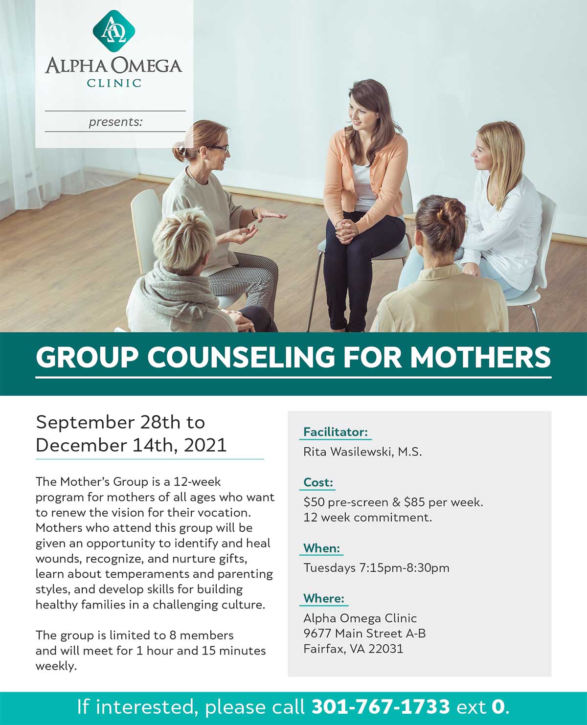 Mothers Group Counseling - Alpha Omega Clinic